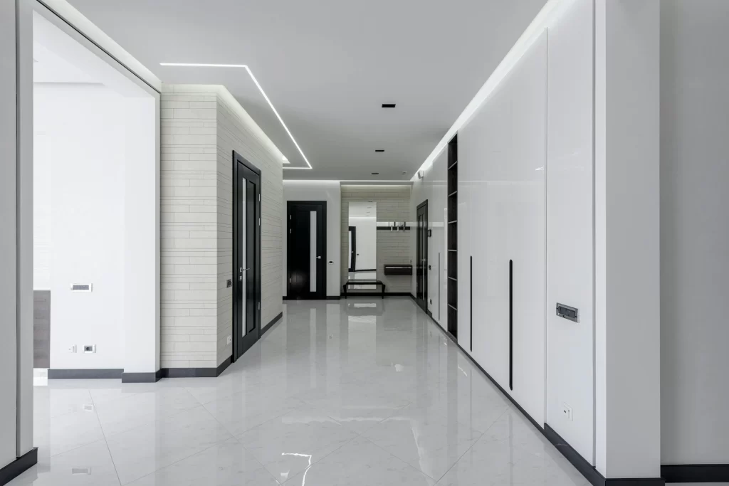Glossy tile finish